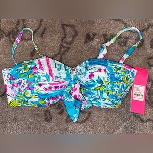 NWT Lilly Pulitzer Josette Bikini Top Postcards from Positano